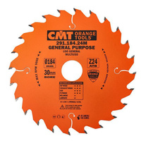 CMT Piła do uniwersalnego cięcia drewna D184 F30 Z24 K2,6/1,6 291.184.24M