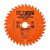 CMT Piła do uniwersalnego cięcia drewna D210 F30 Z36N K2,8/1,8 291.210.36M