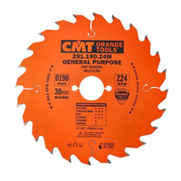 CMT Piła do uniwersalnego cięcia drewna D190 F30 Z24 K2,6/1,6 291.190.24M