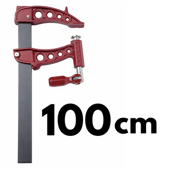 Ścisk stolarski, ślusarski Maxipress R-100cm max. siła nacisku 1000kg, ramię 16cm, szyna 40x10mm PIHER P61100