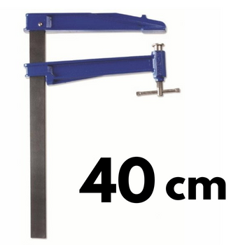 Ścisk śrubowy tłokowy K-40cm max. siła nacisku 500kg , ramię 30cm, szyna 40x10mm, rękojeść T PIHER P06040