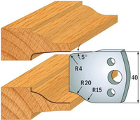 CMT Para noży do głowicy multiprofilowej HSS 40x4mm 690.100