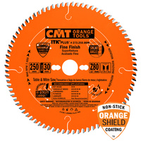 Piła tarcza do cięcia poprzecznego CMT 250x30mm 80Z (273.250.80M)