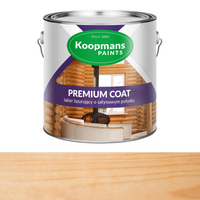 Akrylowy lakier lazurujący do ścian PREMIUM COAT 20L bezbarwny