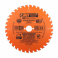CMT Ultracienka piła ITK Plus do uniwersalnego cięcia drewna D235 F30 Z36 K2,4/1,6 271.235.36M