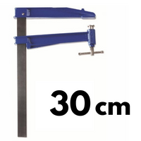 Ścisk śrubowy tłokowy K-30cm max. siła nacisku 500kg , ramię 30cm, szyna 40x10mm, rękojeść T PIHER P06030