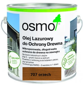 OSMO Olej lazurowy / Lazura olejna do ochrony drewna ORZECH 707 0,005L próbka