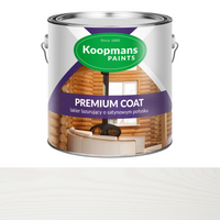 Akrylowy lakier lazurujący do ścian PREMIUM COAT 5L 198 biały polarny