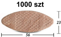 Obce pióro nr 20 lamelki bukowe SOLID ok. 1000szt