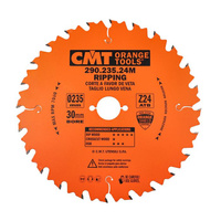 CMT Piła do wzdłużnego cięcia drewna D235 F30 Z24 K2,8/1,8 290.235.24M