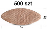 Obce pióro nr 20 lamelki bukowe SOLID ok. 500szt