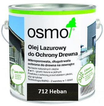 OSMO Olej lazurowy / Lazura olejna do ochrony drewna HEBAN 712 0,005L próbka