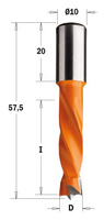 308.040.12 Wiertło HW NP D=4 I=26 L=57,5 S=10x20 LH
