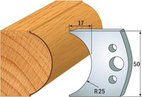 CMT Para noży do głowicy multiprofilowej HSS 50x4mm 690.546