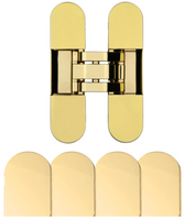 Zestaw zawias wpuszczany + 4 nakładki INVISACTA 300 3-D 60kg pozłacany
