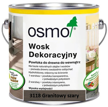 OSMO Wosk dekoracyjny transparentny GRANITOWY SZARY 3118 0,005L próbka