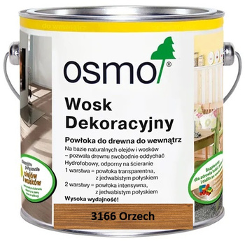 OSMO Wosk dekoracyjny transparentny ORZECH 3166 0,005L próbka