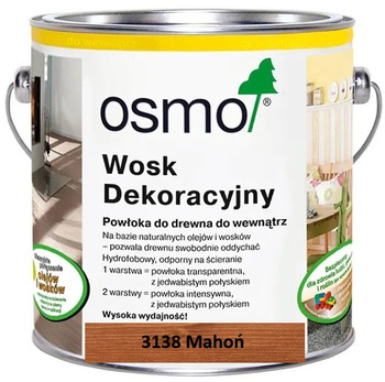 OSMO Wosk dekoracyjny transparentny MAHOŃ 3138 0,005L próbka