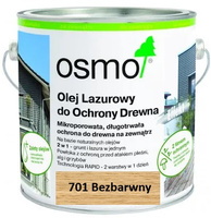 OSMO Olej lazurowy / Lazura olejna do ochrony drewna BEZBARWNA 701 0,005L próbka