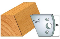 690.001 Para noży HSS 40x4mm do głowicy