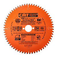 CMT Ultracienka piła ITK Plus do cięcia aluminium i materiałów nieżelaznych D216 F30 Z64 K2,2/1,6 276.216.64M