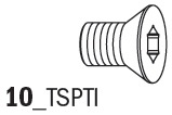 990.071.00 Śrubka CMT M2,5x4,5x6 D=3,7mm T8