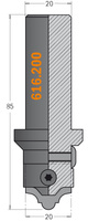 616.200 Korpus freza S=20 L=85