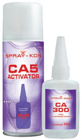 Klej cyjanoakrylowy SPRAY-KON CA300 50g klej + aktywator