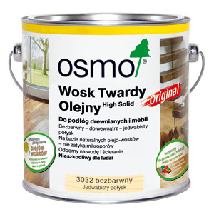 OSMO Wosk twardy olejny JEDWABISTY POŁYSK bezbarwny 3032 0,005L próbka