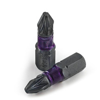 20796.STACO bit 1/4 PZ2x25mm Udarowy6 szt fioletowy