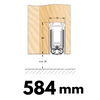 584 mm (>459 mm)