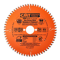 CMT Ultracienka piła ITK Plus do cięcia aluminium i materiałów nieżelaznych D190 F30 (+16,20) Z64 K1,8/1,2 276.190.64M