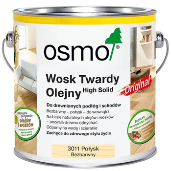 OSMO Wosk twardy olejny POŁYSK bezbarwny 3011 0,005L próbka