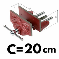 Imadło stolarskie 17,5cm H=8cm I=20cm PIHER P54007