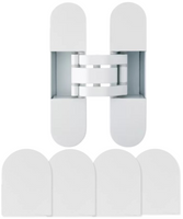 Zestaw zawias wpuszczany + 4 nakładki INVISACTA 300 3-D 60kg lakierowany na biało RAL 9016