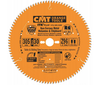 CMT Ultracienka piła ITK Plus do cięcia aluminium i materiałów nieżelaznych D305 F30 Z96 K2,8/2,0 276.305.96M