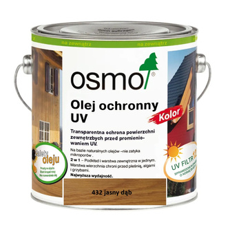 OSMO Olej ochronny UV KOLOR JASNY DĄB 432 0,75L