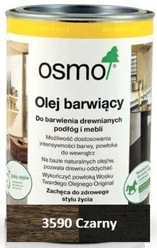 OSMO Olej barwiący / Bejca olejna CZARNA 3590 0,125L