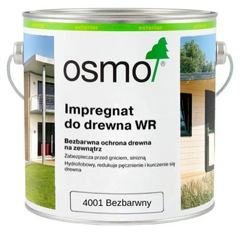 OSMO Impregnat ZEW do drewna WR BEZBARWNY 4001 2,5L