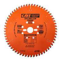CMT Piła do uniwersalnego cięcia drewna D260 F30 Z60N K2,5/1,8 294.060.11M
