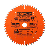 CMT Ultracienka piła ITK Plus do cięcia aluminium i materiałów nieżelaznych D168 F20 Z52 K1,8/1,2 276.168.52H