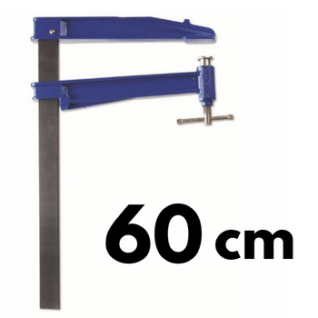 Ścisk śrubowy tłokowy K-60cm max. siła nacisku 500kg , ramię 30cm, szyna 40x10mm, rękojeść T PIHER P06060