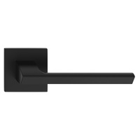 Klamka QUANTA kwadratowy szyld K - szyld FIT 6mm, czarny