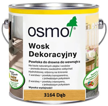 OSMO Wosk dekoracyjny transparentny DĄB 3164 0,005L próbka