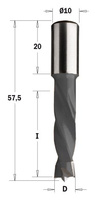 308.040.11 Wiertło HW NP D=4 I=26 L=57,5 S=10x20 RH