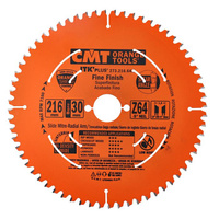 CMT Ultracienka piła ITK Plus do precyzyjnego poprzecznego cięcia drewna D216 F30 Z64 K1,8/1,2 273.216.64M