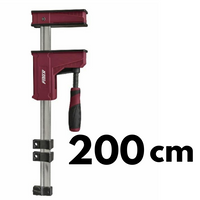 Ścisk pełnopowierzchniowy PRL 95-200cm max. siła nacisku 500kg, ramię 9,5cm, szyna 29x9mm PIHER P31220