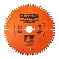 Piła tarcza do cięcia aluminium CMT HW D=216 F=30 Z=64K <-6° (297.064.09M)