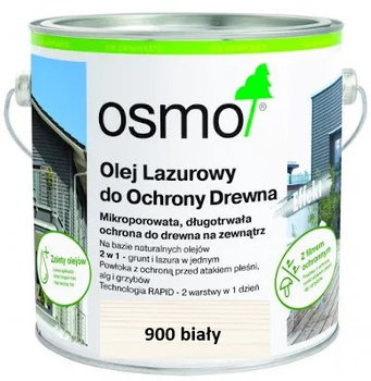 OSMO Olej lazurowy / Lazura olejna do ochrony drewna BIAŁA 900 0,005L próbka