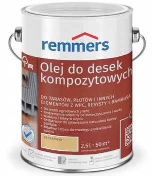 Remmers Olej do desek kompozytowych tarasów 2,5L bezbarwny